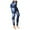 Imprimé Crâne Bleu, variante sur Leggings Confortables - Contrôle du Ventre Brossé Taille Haute 5 Pouces et Taille Normale, Leggings Actifs Pleine Longueur pour Femmes - Imprimé Chien - L-TG