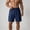 Z108 Navy, variant on Mens Cargo Shorts Elastic Waistband Drawstring Athletic Shorts with Multi Pockets Lightweight Quick-Dry Summer Outdoor Hiking Gym Workout Bottoms White,XS