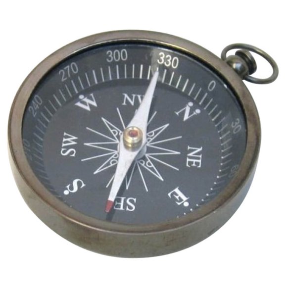 India Overseas Trading Corp BR 4843 Flat Compass 3"