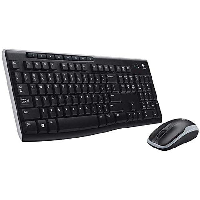 Logitech Clavier Sans Fil K270 et Souris Sans Fil M185 Combo - Clavier et Souris Inclus, Longue Autonomie (avec Souris)
