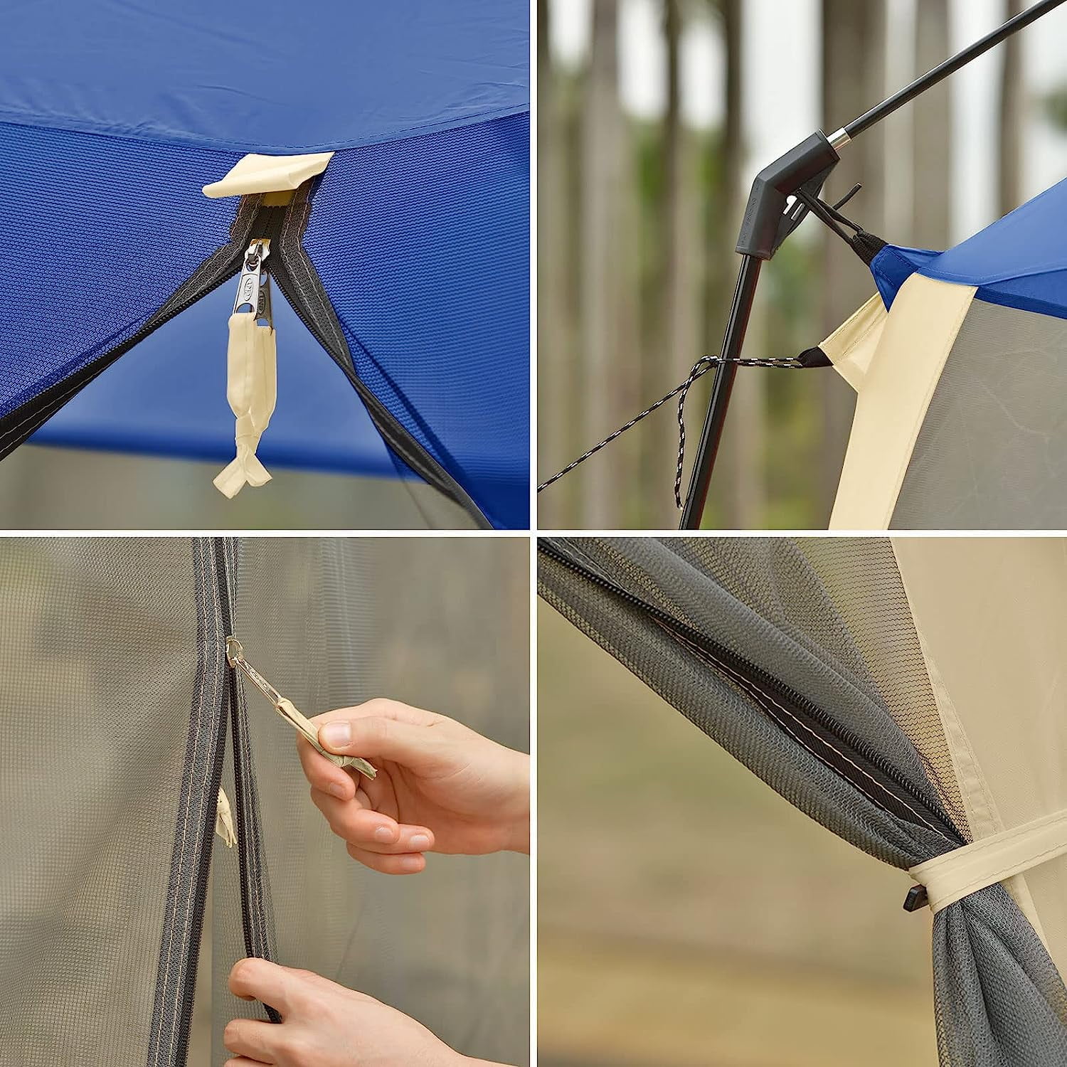 CAMPROS Screen House Room Camping Tent 12 x 12 Ft Canopy Tent Screen Shelter Gazebos Outdoor