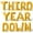 Gold, variant on Letter Balloons - THIRD YEAR DOWN 16" Inch Alphabet Letters Foil Mylar Balloon 3rd Birthday Party Banner (Pink)