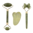 thumbnail image 1 of 3pcs / Set Rodillo de Jade envejecimiento Herramienta de - Rodillo Facial de Jade Natural - Tablero de Yinane Jade Beauty Massage Roller, 1 of 8
