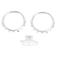 thumbnail image 2 of Decorative Accent Rings for Xbox Elite Series 2 Controller Matte Chrome Switch Buttons Replacement Parts Silver, 2 of 5