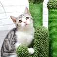 thumbnail image 5 of Pefilos 20" Cat Scratching Post, Cactus Cat Scratcher Post for Indoor Cats Claw Scratcher, Cat Tree Small Kitten , Green M, 5 of 9