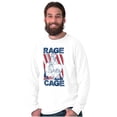 thumbnail image 5 of Street Fighter Vega Rage Cage USA Men's Long Sleeve Tee T Shirt Brisco Brands X, 5 of 6
