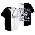 thumbnail image 1 of Kpop Nouveau Logo OMG Jeans Merch Veste de Baseball Tee Cosplay Femmes Hommes Mode Manches Courtes T-Shirts,TP,Style 10, 1 of 5