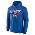 thumbnail image 2 of Men's Fanatics Royal New England Patriots Geometric Chrome Pullover Hoodie, 2 of 3