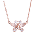 thumbnail image 2 of Set de Joyería para Mujer LuckyLy, Collar y Aretes de Mariposa con Cristal y Zirconias, Modelo Gina rosa UNITALLA, 2 of 8