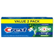 Crest Complete + Scope Outlast Whitening Toothpaste - Long Lasting Mint, 2 Pk - 10.8 oz
