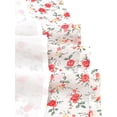 thumbnail image 7 of Sunny Fashion Girls Floral Chiffon Dress Short Flutter Sleeve Ruffle Neckline Elastic Waist Summer Dresses 5 Years, 7 of 7
