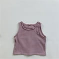 thumbnail image 2 of Coerni Boys Girls Toddler Sleeveless Tank Top Soft Cotton Summer Vest Tops, Casual Crewneck Undershirt Baby Solid Color Shirts, 2 of 4