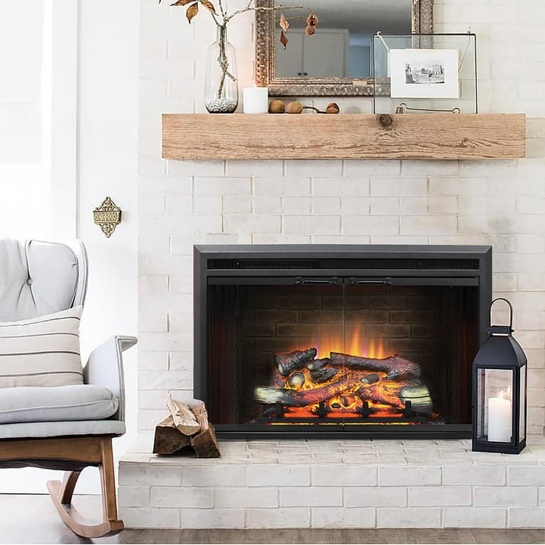 PuraFlame Klaus Electric Fireplace Insert, 33 1/16 Inches Wide