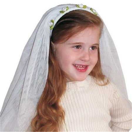 Kids Adorable White Bride Veil By Dress Up