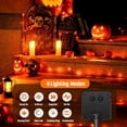 thumbnail image 4 of JMEXSUSS Paquete de 2 luces solares naranjas para exteriores, 66 pies, 200 luces LED solares de Halloween con 8 modos, cadena de luces solares naranjas para fiesta de Halloween, decoración de otoño al, 4 of 4