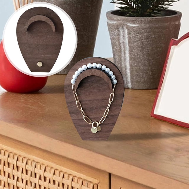 Estante de madera para joyas y accesorios Estante organizador decorativo para interiores Estante práctico para el almacenamiento doméstico