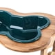 thumbnail image 2 of Cuencos para perros con forma de hueso para mascotas, comederos para mascotas con soporte de madera, platos antideslizantes para gatos y Verdoso, 2 of 3
