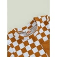 thumbnail image 5 of GXFC Toddler Boys Summer Checkerboard Print Shorts Outfits Kids Boys Short Sleeve T-shirt Tops with Pocket and Short Pants Set Casual Clothes 2Pcs 0-3T, 5 of 8