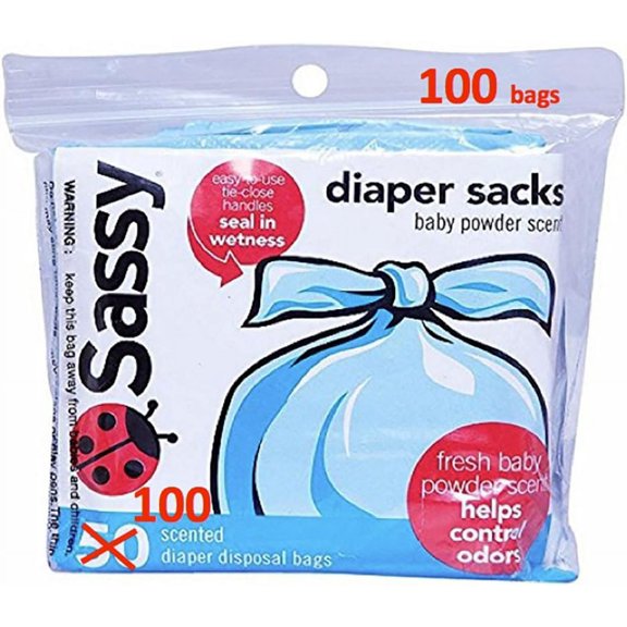 Baby Disposable Diaper Sacks, 200 Count, Packaging may vary
