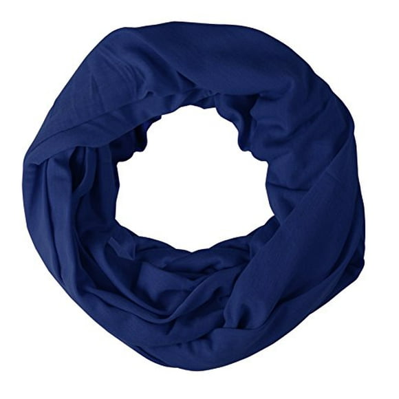 Peach Couture Cotton Soft Touch Vivid Colors Infinity Loop Scarf Scarves Jersey Knit Royal Blue