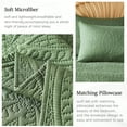 thumbnail image 5 of Davulos 2 Pieces Twin Quilt Bedding Set Lightweight Soft Bedspread Coverlet Coin Pattern for All Seasons,Dark Green(1 Quilt, 1 Shams), 5 of 8