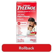 Infants' Tylenol Acetaminophen Medicine, Dye-Free Cherry, 1 fl. oz