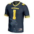 thumbnail image 2 of Men's GameDay Greats #1 Navy Michigan Wolverines Icon Print Football Fashion Jersey, 2 of 4