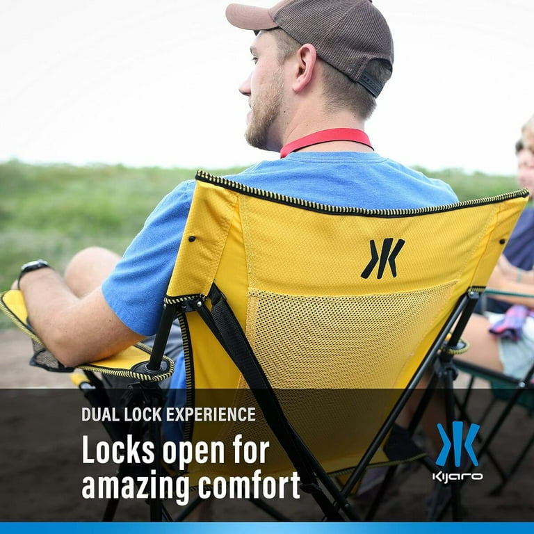 Kijaro XXL Dual Lock Oversized Folding Lawn Camping Chair, Outdoor