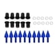 thumbnail image 4 of Pernos de púas para parabrisas, tornillos M5, tuercas, accesorios modificados para motocicleta, color azul, 4 of 9