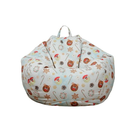 Christmas Theme Bean Bag Chair Cover Sofa Sack Extra Large Bean Storage Bag Lazy Sofa Chairs