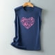 thumbnail image 4 of Moda casual mujer sin mangas impreso damas cuello redondo blusas tops camiseta Fridja gh4299, 4 of 5