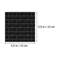 thumbnail image 2 of PAMINGONO Black PVC Tile Wall Stickers Vintage Style Removable Decorative Decals for Kitchen and Bathroom, 2 of 8