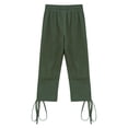 thumbnail image 4 of Alvivi Kids Boys Medieval Renaissance Retro Pirate Pants Ankle Banded Viking Trousers Halloween Costume Green 120/125, 4 of 7