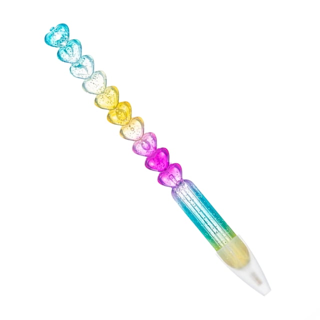 Advancent Bolígrafo con gemas de cristal, mano de obra exquisita, creativo, seguro de usar, novedad, herramienta de perforación de bordado, suministros Artesanía Corazón Advancent HA060766-02