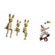 thumbnail image 5 of Colección de figuras y estatuas de payasos y conejitos para mesa, centro de mesa, vitrina, estantería, comedor o como regalo., 5 of 8