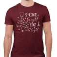 thumbnail image 2 of Bright Like a Call Light Shirt Unisex X-Large Maroon, 2 of 5