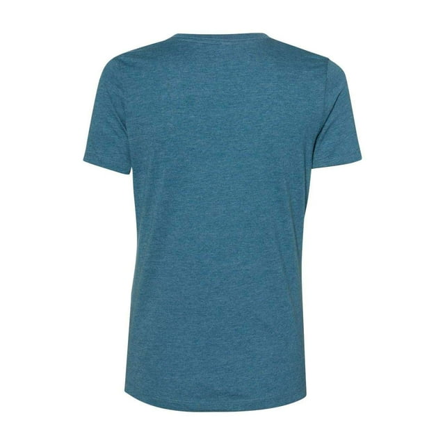 BELLA+CANVAS T-Shirt Décontracté à Manches Courtes en Chiné CVC pour Femmes