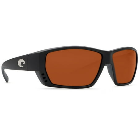 Tuna Alley C-Mate Matte Black Square Sunglasses Copper Lens 580P 2.5