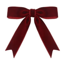 3.15Inch Burgundy Ribbon Pretied Bows Valentines Premade Bows, Velvet Ribbon Bows with Twist Ties for Wreaths, Christmas Tree, Treat Bags, Gift Wrapping, Party Favor, Crafts - 12 Counts
