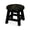 Espresso, variant on Rubberwood Step Stool with Floral Pattern in Cherry / Used as Child's Footrest
