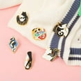 thumbnail image 6 of GKNET Cartoon Brooch Cute Cat Animal Backpack Punk Badge Enamel Pins Delicate Jewelry Gifts Pin-121, 6 of 9