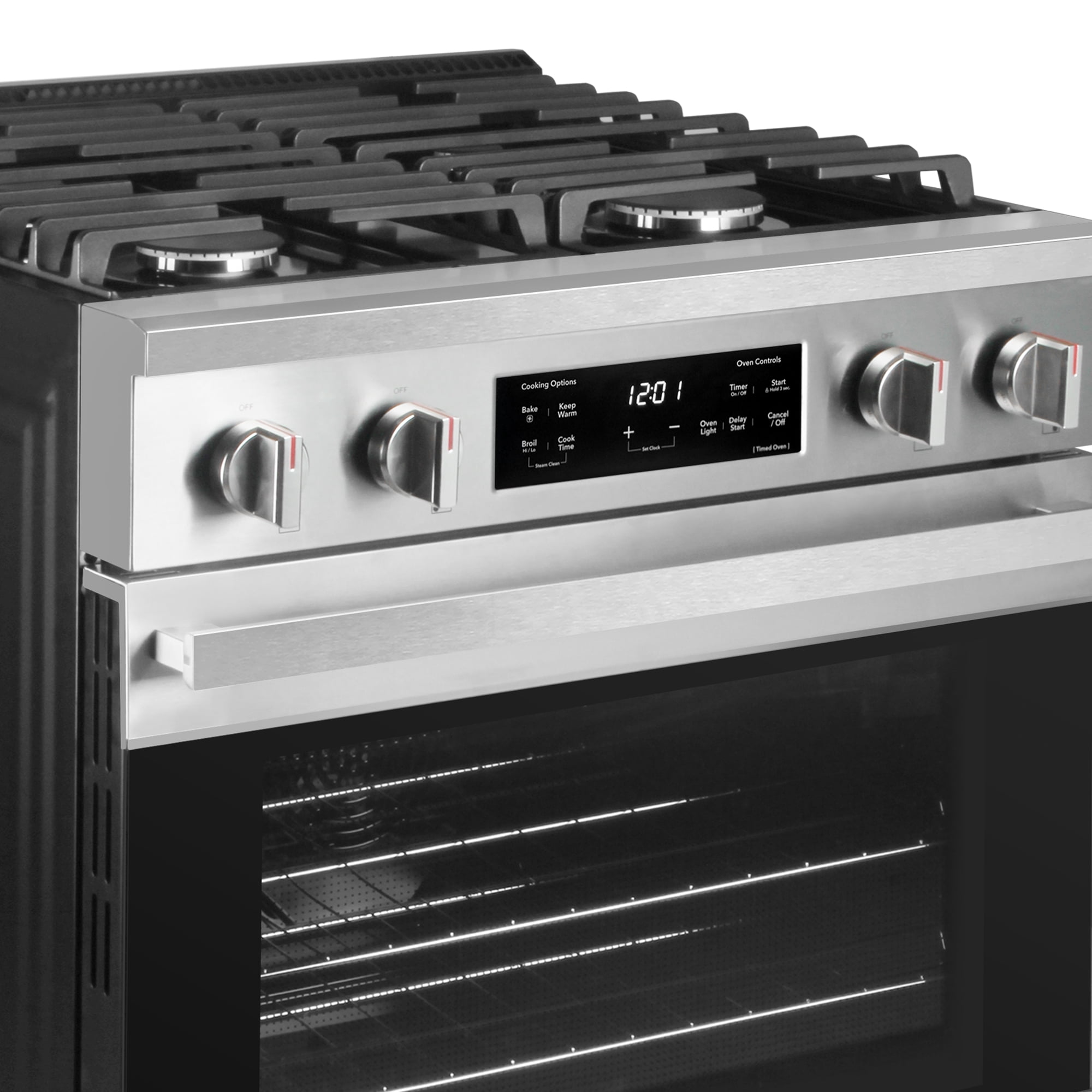 30 in. Heritage Collection 4.6 cu. ft. Gas Range with 4 Sealed Burners and Convection Oven in Stainless Steel
