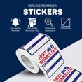 thumbnail image 5 of PERFORMORE 2” x 2” Oil Change Stickers, 300 Sitckers Per Roll, Auto Service Reminder Sticker Roll, Next Service Due Sticker Labels, Removable Vinyl Stickers for Cars Windows Windshield (1 Roll), 5 of 7