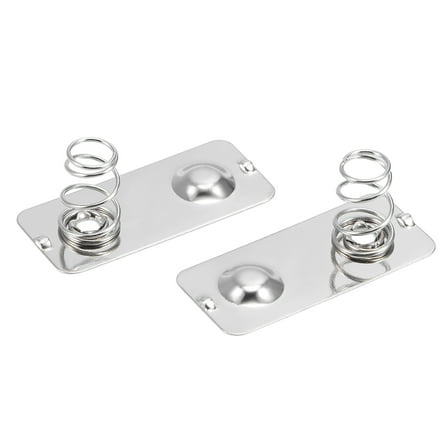 Uxcell 20 Pcs AA Battery Positive to Negative Spring Nickel Plate 28mmx12mm