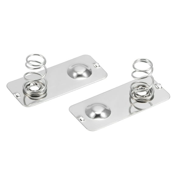 Uxcell 20 Pcs AA Battery Positive to Negative Spring Nickel Plate 28mmx12mm