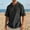 Black, variant on Dolkfu Pull-on Summer Tops Retro Crew Neck Short Sleeve Blue Blouses & Tops Solid Modern Cotton Blend Casual Sky Blue,Xl