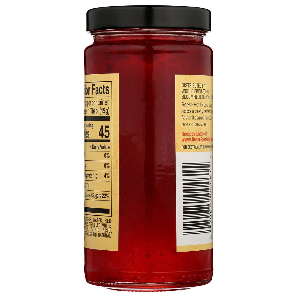 Reese Hot Jalapeno Jelly, 10 Ounce -- 12 per Case.