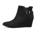 thumbnail image 4 of DREAM PAIRS Women's Low Heel Wedge Ankle Booties Fall Short Boots, 4 of 5