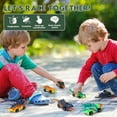 thumbnail image 6 of HAOAN 6 Pack Dinosaur Pull Back Car Toys for Kids, Boys and Toddlers Gifts, 6 of 6