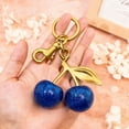 thumbnail image 4 of Soda Candy Cherry Bag Charm Purse Cute Keychains for Women Car Keyrings Leather Handbags Made of Metal Hardware and Glittering Resin, 4 of 6